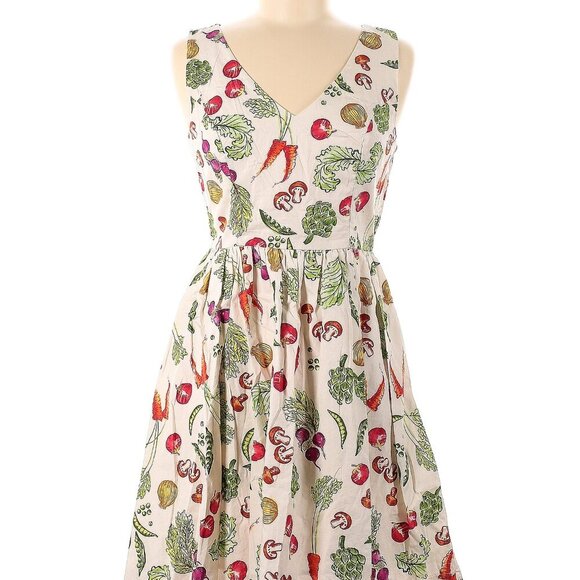 Modcloth "Vegetable Peasant" Cotton Dress - Picture 4 of 5